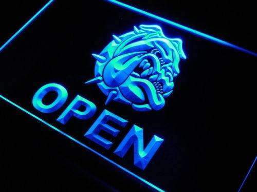 Bulldog Open LED Light Sign - LED Gift Works