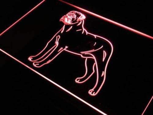 Bullmastiff LED Light Sign - Way Up Gifts