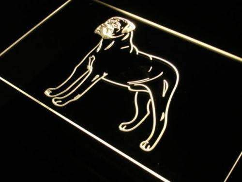 Bullmastiff LED Light Sign - Way Up Gifts