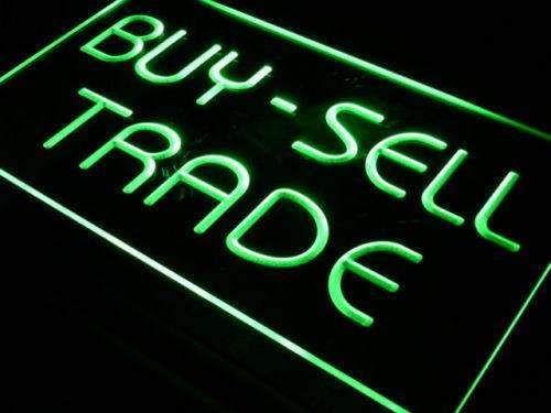 Buy Sell Trade LED Light Sign - Way Up Gifts