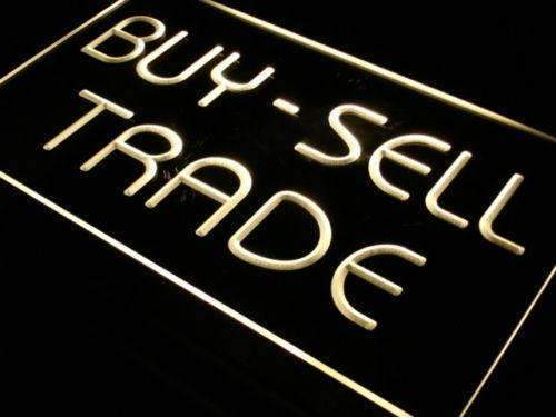 Buy Sell Trade LED Light Sign - Way Up Gifts