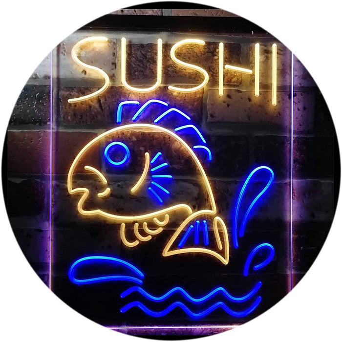 Fish Sushi LED Light Sign - Way Up Gifts