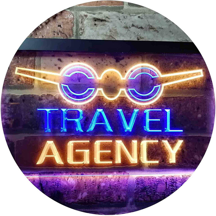 Travel Agency LED Light Sign - Way Up Gifts