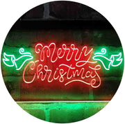 Merry Christmas Wing Decoration LED Light Sign - LED Gift Works