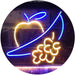 Apple Grapes Banana Grocery Fruit LED Light Sign - Way Up Gifts