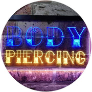 Body Piercing LED Light Sign - LED Gift Works