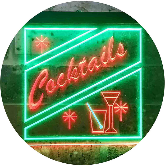 Cocktails LED Light Sign - Way Up Gifts