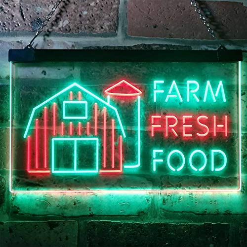 Farm Fresh Food LED Light Sign - Way Up Gifts