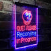 Quiet Please Recording in Progress Studio LED Light Sign - Way Up Gifts