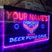 Personalized Beer Pong Man Cave LED Light Sign - Way Up Gifts