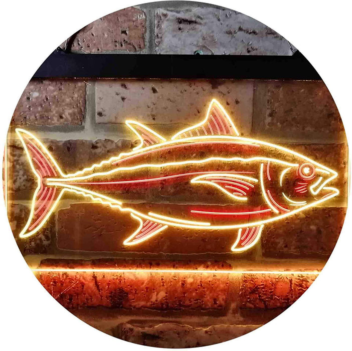 Tuna Fish Bait Store Fishing Beach Decor LED Light Sign - Way Up Gifts