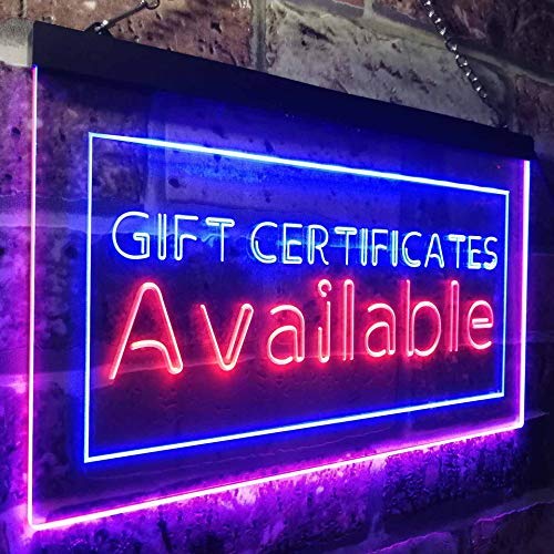 Gift Certificates Available LED Light Sign - LED Gift Works