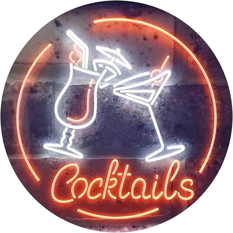 Cocktails LED Light Sign - LED Gift Works