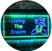 Paradise Island Living The Dream LED Light Sign - Way Up Gifts