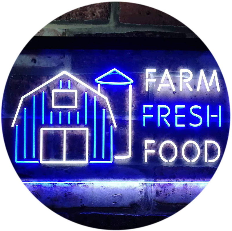Farm Fresh Food LED Light Sign - LED Gift Works