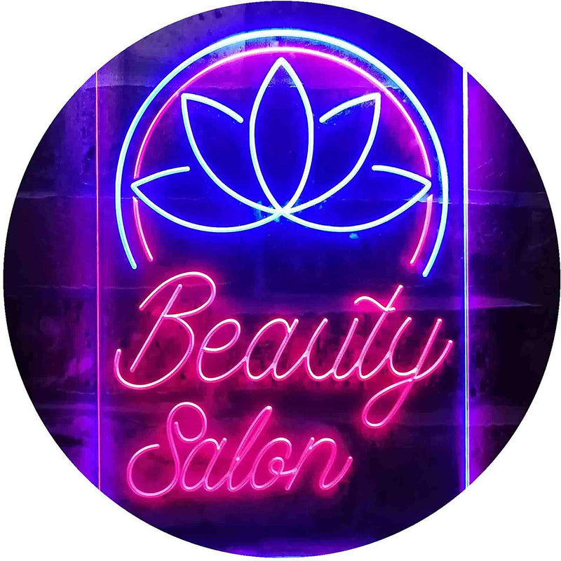 Flower Decor Beauty Salon LED Light Sign - LED Gift Works