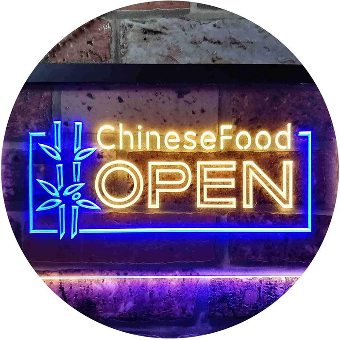 Open Restaurant Chinese Food LED Light Sign - Way Up Gifts