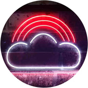 Rainbow Cloud Kids Room Decor LED Light Sign - LED Gift Works