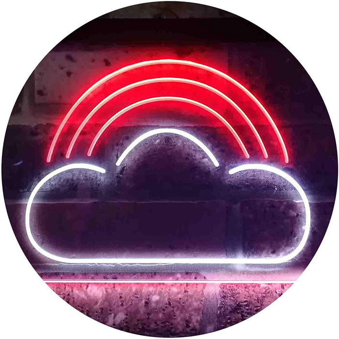 Rainbow Cloud Kids Room Decor LED Light Sign - Way Up Gifts
