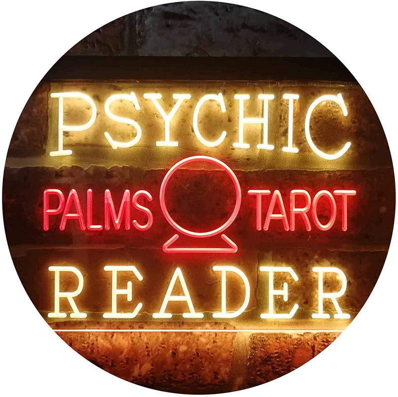 Psychic Palms Tarot Reader LED Light Sign - LED Gift Works