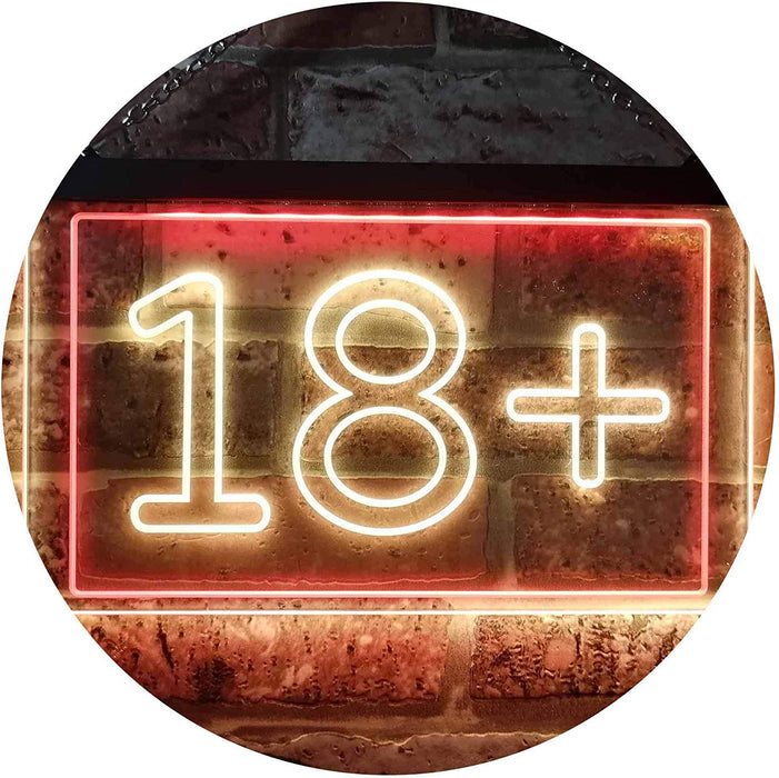 Adults Only 18+ LED Light Sign - Way Up Gifts