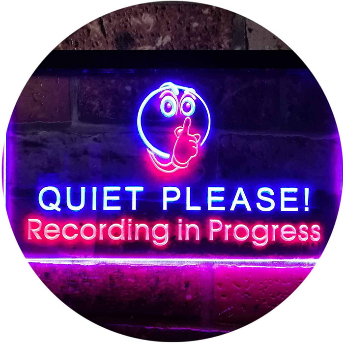 On Air Quiet Please Recording in Progress LED Light Sign - Way Up Gifts