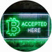 Bitcoin Accepted Here LED Light Sign - Way Up Gifts