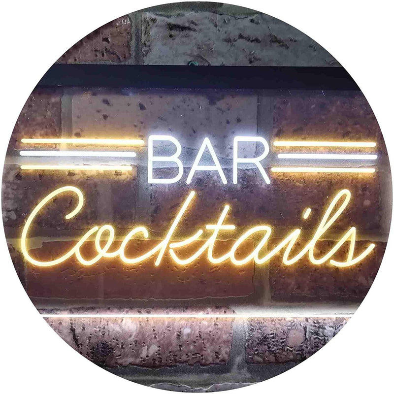 Bar Cocktails LED Light Sign - LED Gift Works