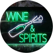 Wine and Spirits LED Light Sign - LED Gift Works