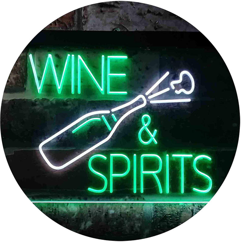 Wine and Spirits LED Light Sign - LED Gift Works