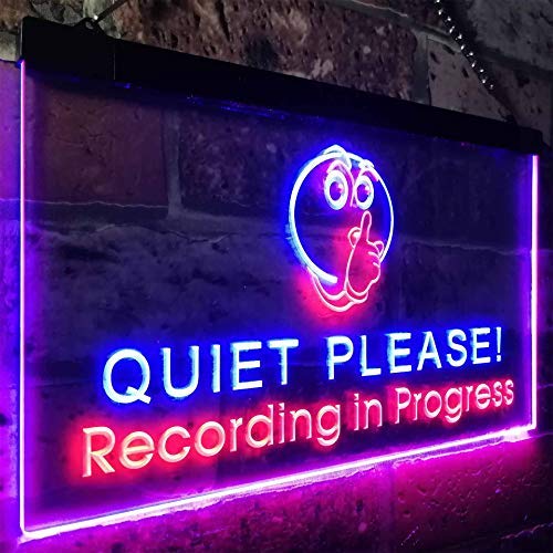 On Air Quiet Please Recording in Progress LED Light Sign - Way Up Gifts