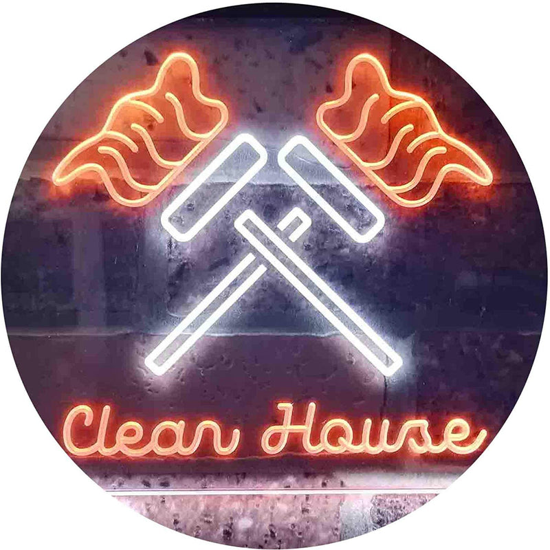 Clean House Maid Services LED Light Sign - LED Gift Works