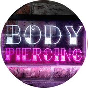 Body Piercing LED Light Sign - LED Gift Works