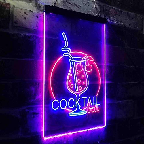 Cocktail Bar LED Light Sign - LED Gift Works