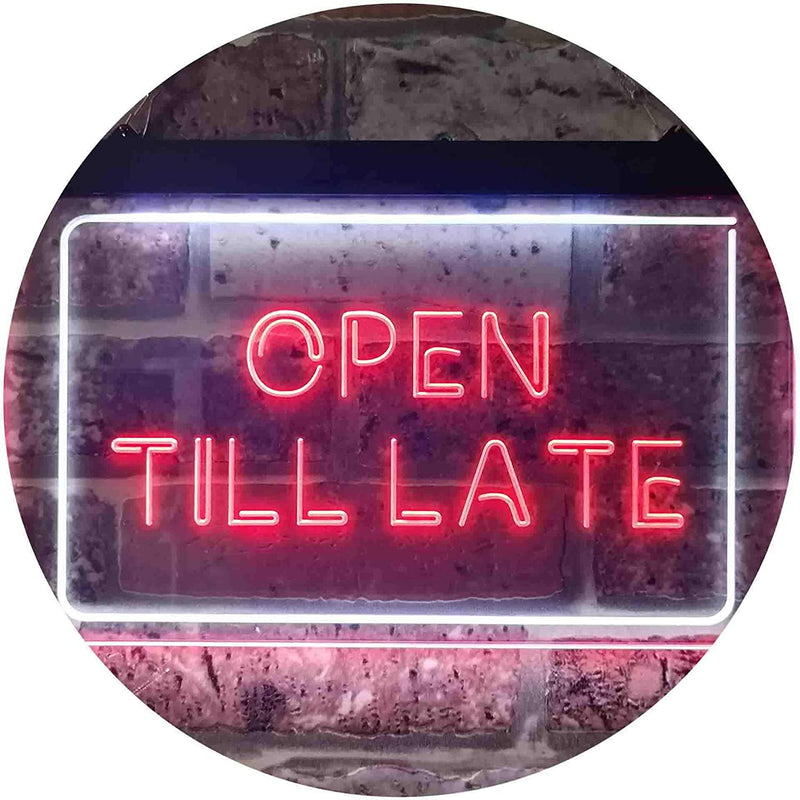 Open Till Late LED Light Sign - LED Gift Works