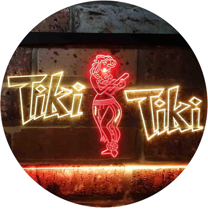 Hula Dancer Tiki Tiki Bar LED Light Sign - Way Up Gifts