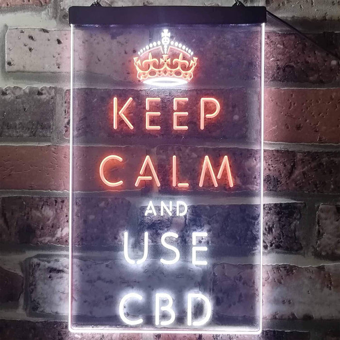 Keep Calm and Use CBD LED Light Sign - Way Up Gifts
