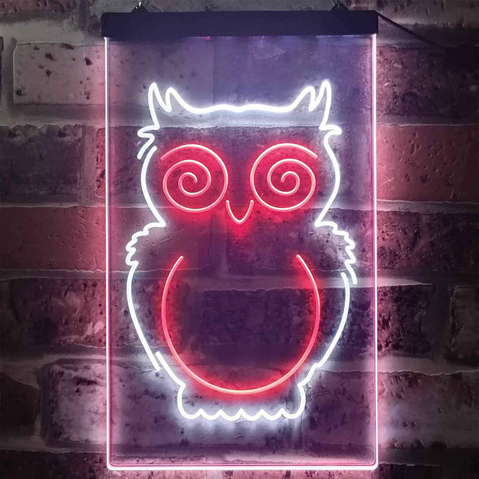 Kids Room Decor Owl LED Light Sign - Way Up Gifts
