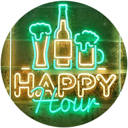 Happy Hour LED Light Sign - LED Gift Works