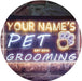 Personalized Paw Print Pet Grooming LED Light Sign - Way Up Gifts