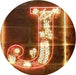 Family Name Letter J Monogram Initial LED Light Sign - Way Up Gifts