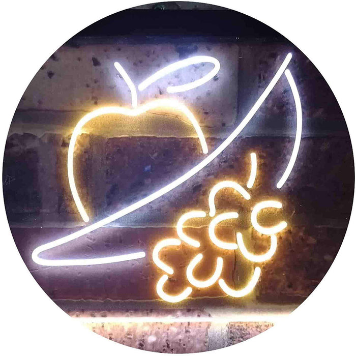 Apple Grapes Banana Grocery Fruit LED Light Sign - Way Up Gifts