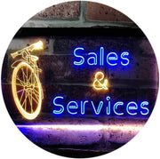 Bicycle Bike Sales Repairs Services LED Light Sign - LED Gift Works