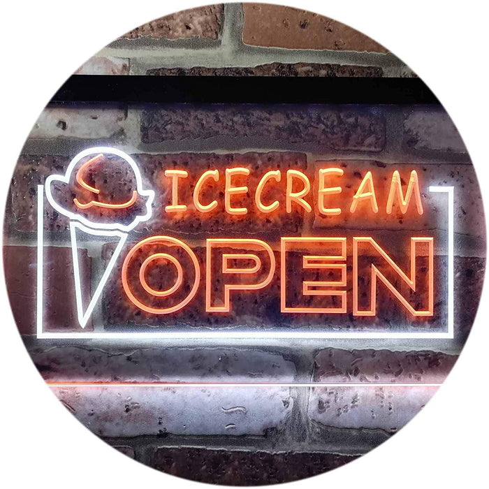 Open Ice Cream LED Light Sign - Way Up Gifts