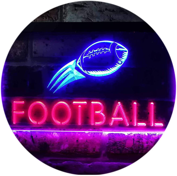 Man Cave Football LED Light Sign - Way Up Gifts