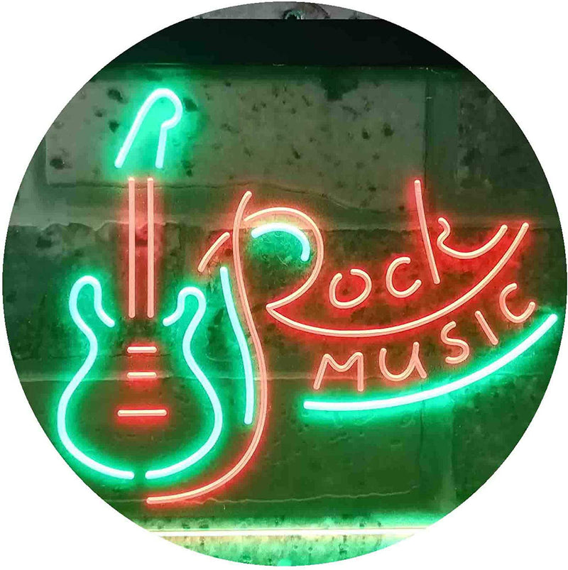 Guitar Rock Music LED Light Sign - LED Gift Works
