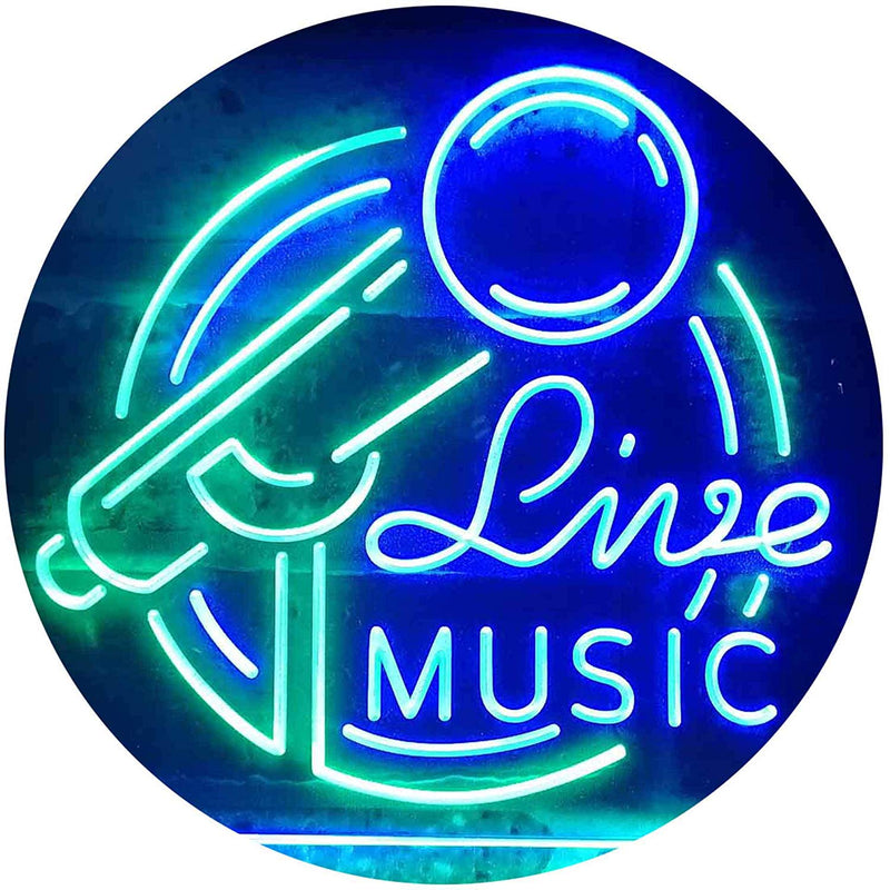 Live Music LED Light Sign - LED Gift Works