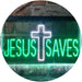 Cross Jesus Saves LED Light Sign - Way Up Gifts