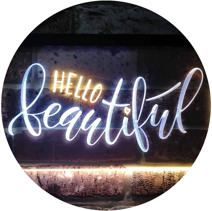 Hello Beautiful LED Light Sign - Way Up Gifts
