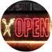 Barber Scissors Hair Cuts Open LED Light Sign - Way Up Gifts